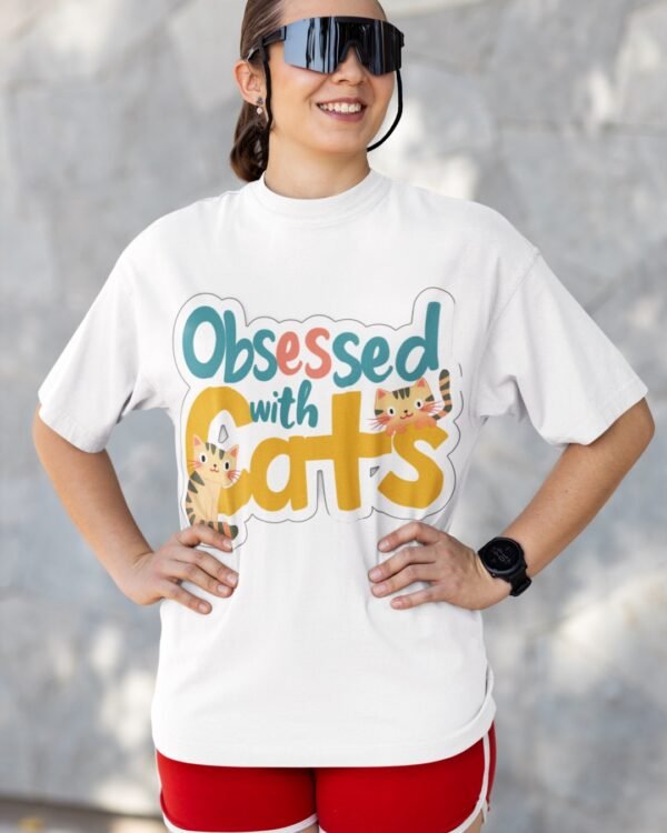 Obsessed With Cats Tshirt for Women