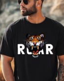 Roar Black Tshirt for Men