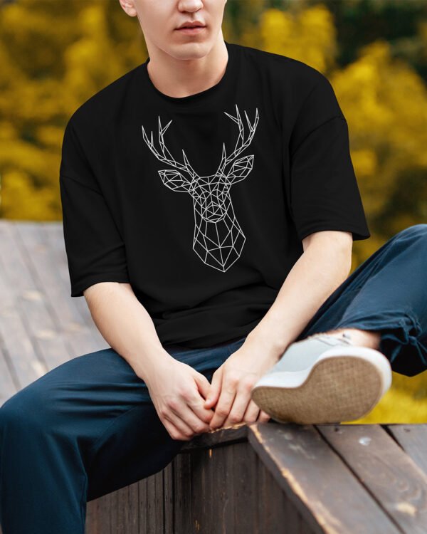 Stag Geometric Premium Quality Tshirt