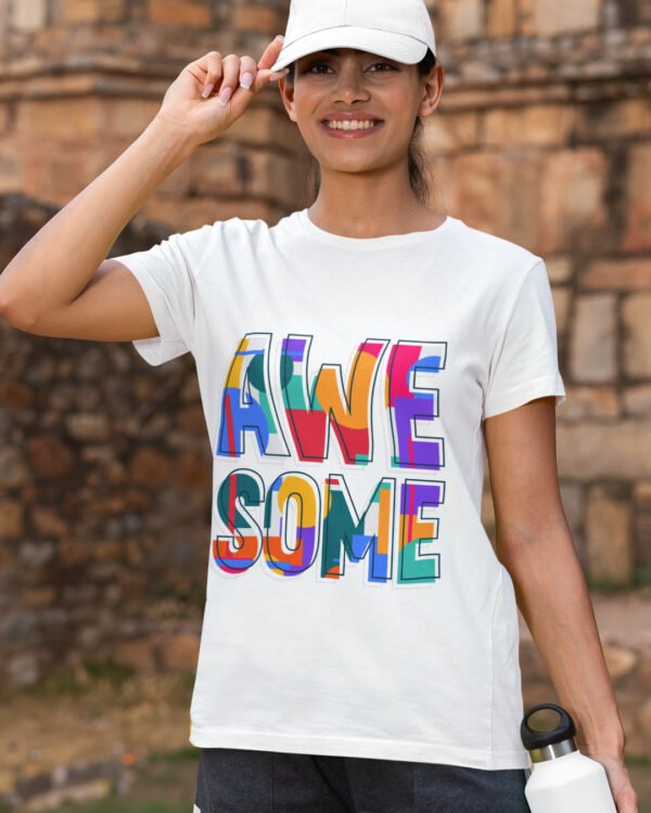 Awesome - White Tshirt for Women