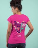 i love travel pink tshirt